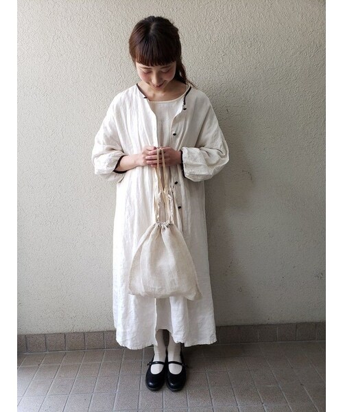 m.soeur(エムスール)の「【Lilaf限定*】ラフィア素材の編み上げショルダーバッグ* Brown(ショルダーバッグ・レディース・その他)」の10枚目の写真