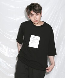 BOYSHE | Replica ラベルTシャツ　ブラック(Tシャツ/カットソー)