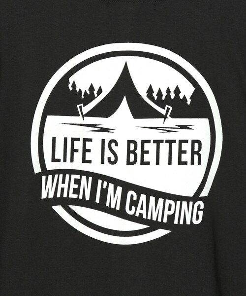 BOYSHE（ボーイシー）の「キャンピングプリント ビックシルエット半袖Tシャツ　チャコール（Tシャツ/カットソー・レディース・その他）」の6枚目の写真