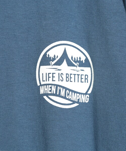 BOYSHE（ボーイシー）の「キャンピングプリント ビックシルエット半袖Tシャツ　チャコール（Tシャツ/カットソー・レディース・その他）」の7枚目の写真