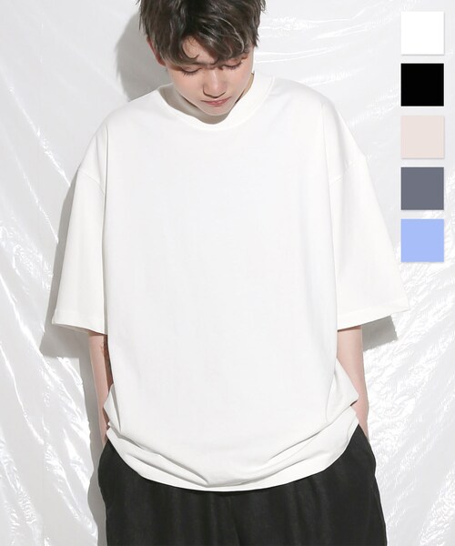 BOYSHE（ボーイシー）の「シルケットコットン ビックシルエット 半袖Tシャツ【5color】（Tシャツ/カットソー・レディース・その他）」の2枚目の写真