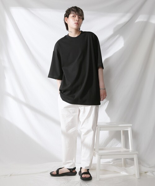 BOYSHE（ボーイシー）の「シルケットコットン ビックシルエット 半袖Tシャツ【5color】（Tシャツ/カットソー・レディース・その他）」の9枚目の写真