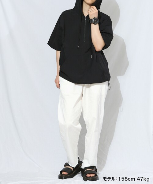 BOYSHE（ボーイシー）の「クララ コットンxストレッチ フリンジパンツ（ウォッシング加工）ホワイト（その他パンツ・レディース・その他）」の7枚目の写真