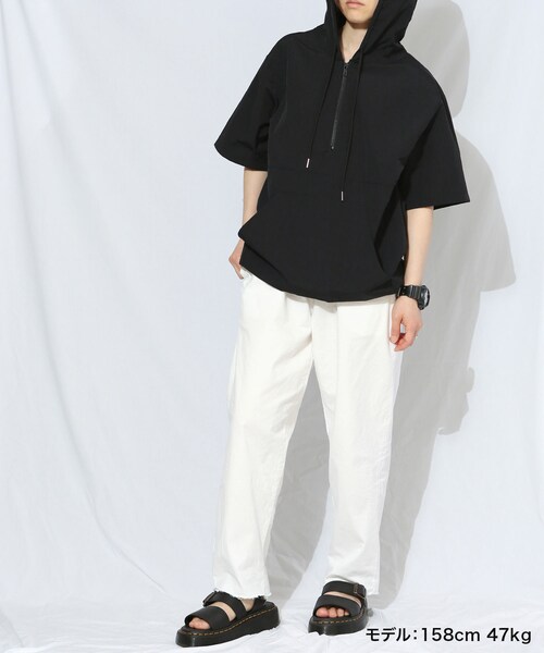 BOYSHE（ボーイシー）の「クララ コットンxストレッチ フリンジパンツ（ウォッシング加工）ホワイト（その他パンツ・レディース・その他）」の6枚目の写真