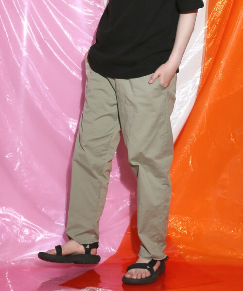 BOYSHE（ボーイシー）の「クララ コットンxストレッチ フリンジパンツ（ウォッシング加工）カーキ（その他パンツ・レディース・その他）」の5枚目の写真