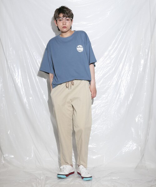 BOYSHE（ボーイシー）の「クララ コットンxストレッチ フリンジパンツ（ウォッシング加工）ベージュ（その他パンツ・レディース・その他）」の5枚目の写真