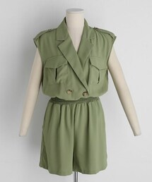 DHOLIC | スリーブレスショートオールインワン(つなぎ/オールインワン)