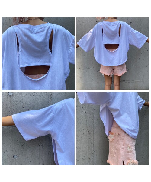 no brand(ノーブランド)の「カサカサレイヤード風TOPS #8801(Tシャツ/カットソー・レディース・その他)」の10枚目の写真