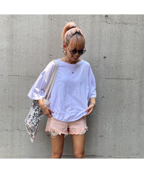 no brand(ノーブランド)の「カサカサレイヤード風TOPS #8801(Tシャツ/カットソー・レディース・その他)」の3枚目の写真