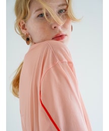 カットソー(長袖/七分) CLANE  COLOR LINE SHEER LONG SLEEVE TOPS CLANE - COLOR LINE SHEER LONG SLEEVE TOPS - BEIGE | ADDICT