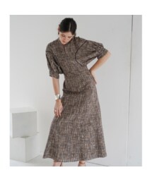 CLANE（クラネ）の「CLANE クラネ “SEE-THROUGH CHECK ARM OP