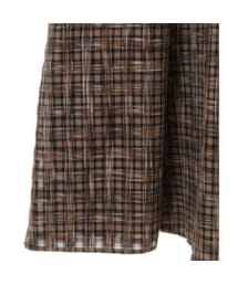 CLANE（クラネ）の「CLANE クラネ “SEE-THROUGH CHECK ARM OP