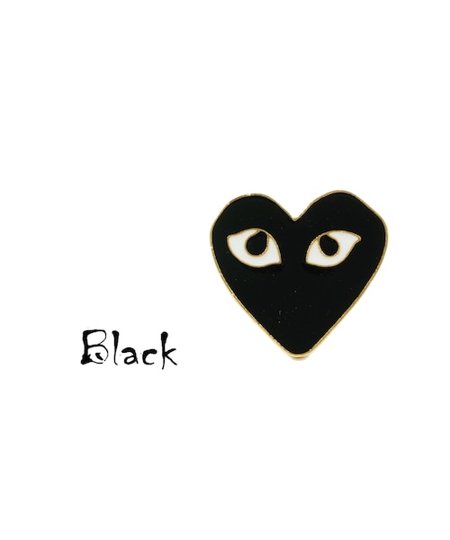 no brand(ノーブランド)の「ピンバッチ バッチ ハートモチーフ cuteなお目目 メンズ レディース ユニセックス アクセサリー:PB200502(ブローチ/コサージュ・メンズ・その他)」の3枚目の写真
