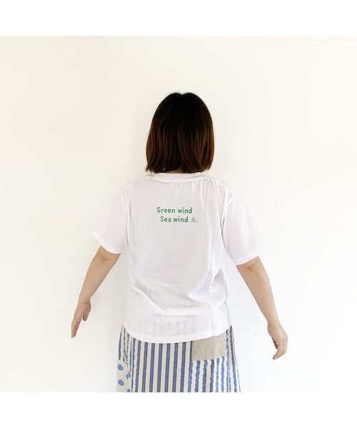 新品未使用 快晴堂 海上がり ガールズ ワイドTシャツ grin prit 快晴堂 - 海上がりGirl's T ／『cruising』WIDE FIT Tシャツ