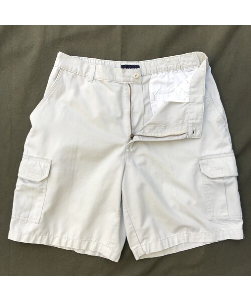 PURITAN / Cotton Cargo Shorts / Ivory 34inch / Used (S)の4枚目の写真