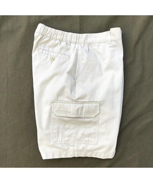 PURITAN / Cotton Cargo Shorts / Ivory 34inch / Used (S)の8枚目の写真