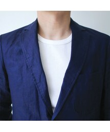 【春物】BLUE BLUE ブルーブルー 7部袖ジャケット リネンコート シルク 春物】BLUE BLUE ブルーブルー 7部袖ジャケット リネンコート