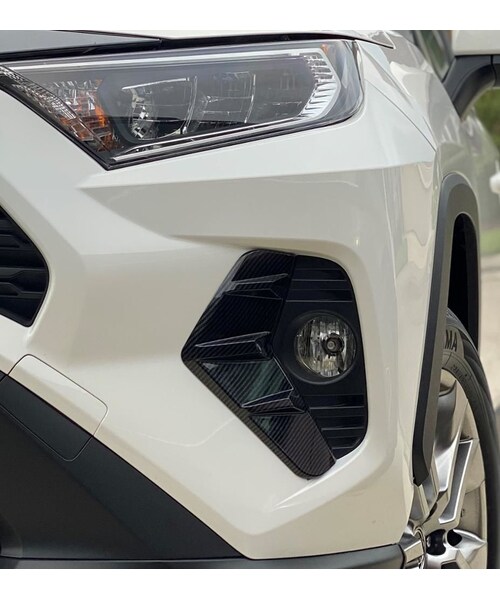 rav4 フォグランプ ガーニッシュ RAV4 50系 フォグランプカバー フォグ