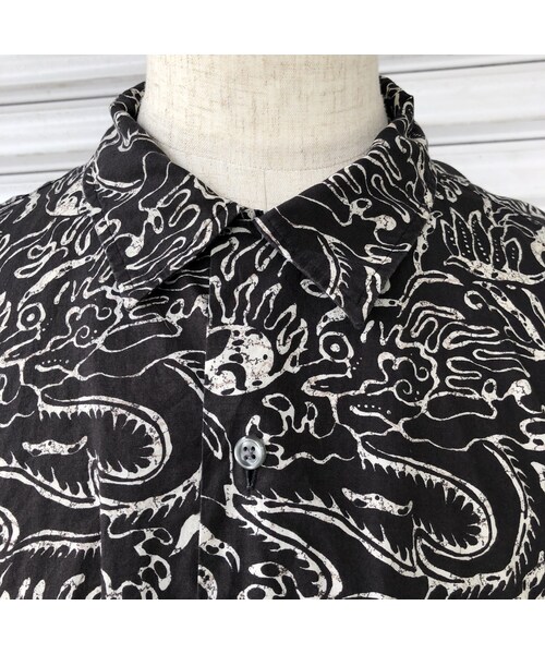 ラルフローレン総柄オープンシャツ Polo Ralph Lauren S/S 総柄オープンカラーシャツ