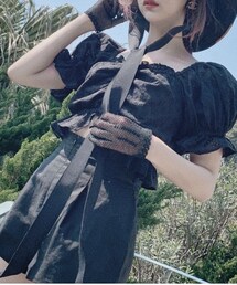 FICTION TOKYO（フィクショントーキョー）の「Front Strings Tops