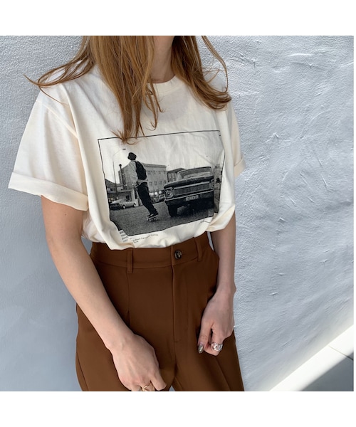 no brand(ノーブランド)の「フォトプリントTEE(Tシャツ/カットソー・レディース・その他)」の4枚目の写真