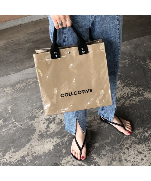 copine(コピン)の「大人カジュアル!クリアカバークラフトトートバッグ(トートバッグ・レディース・その他)」の11枚目の写真