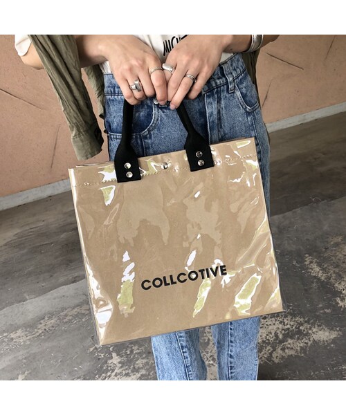 copine(コピン)の「大人カジュアル!クリアカバークラフトトートバッグ(トートバッグ・レディース・その他)」の12枚目の写真