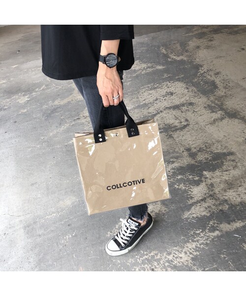 copine(コピン)の「大人カジュアル!クリアカバークラフトトートバッグ(トートバッグ・レディース・その他)」の13枚目の写真