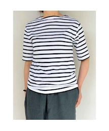 SAINT JAMES | SAINT JAMES(セントジェームス) PIRIAC 半袖Tシャツ NEIGE/NOIR(Tシャツ/カットソー)