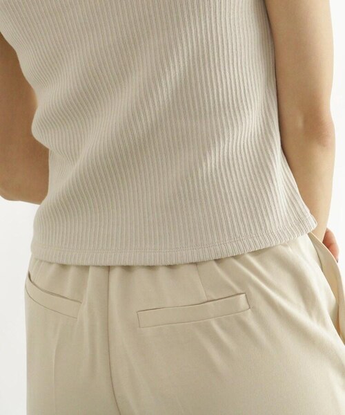 OZOC（オゾック）の「[洗える]ノースリ前ボタンプルオーバー（トップス・レディース・ナチュラル(050)/ベージュ(052)/ダークブラウン(043)・38(M)）」の19枚目の写真