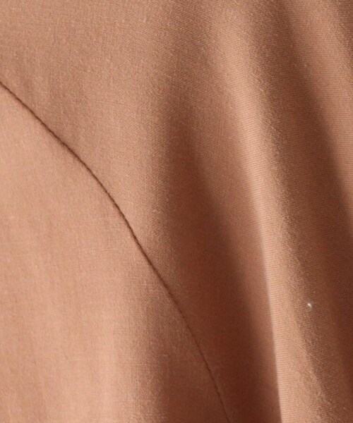 OZOC(オゾック)の「バックシャン麻混ブラウス(トップス・レディース・ライトベージュ(051)/カーキ(027)/タバコブラウン(054)・38(M))」の15枚目の写真