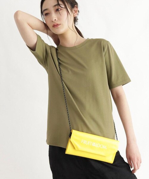 OZOC（オゾック）の「FRUIT OF THE LOOM フラップミニショルダーバッグ（バッグ・レディース・ブラック(019)/イエロー(032)/パープル(083)・00）」の12枚目の写真