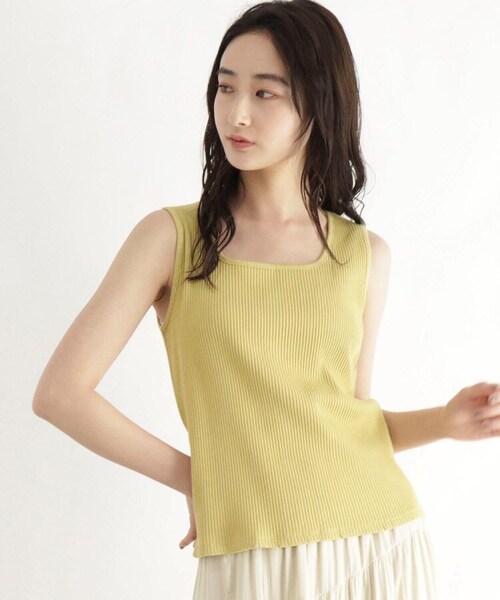 OZOC（オゾック）の「[洗える]GIZA COTTON 2wayリブインナー（トップス・レディース・ライトベージュ(051)/ブラウン(042)/オリーブグリーン(026)/ブラック(019)・26(S)/38(M)/50(L)）」の11枚目の写真