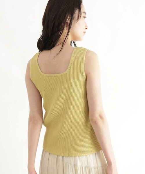 OZOC（オゾック）の「[洗える]GIZA COTTON 2wayリブインナー（トップス・レディース・ライトベージュ(051)/ブラウン(042)/オリーブグリーン(026)/ブラック(019)・26(S)/38(M)/50(L)）」の7枚目の写真