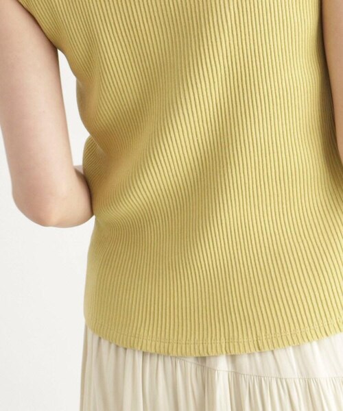 OZOC（オゾック）の「[洗える]GIZA COTTON 2wayリブインナー（トップス・レディース・ライトベージュ(051)/ブラウン(042)/オリーブグリーン(026)/ブラック(019)・26(S)/38(M)/50(L)）」の9枚目の写真