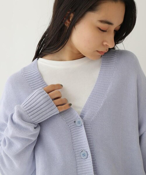 OZOC（オゾック）の「[洗える]ショートカーディガン（トップス・レディース・オフホワイト(003)/ベージュ(052)/パープル(080)・38(M)）」の7枚目の写真