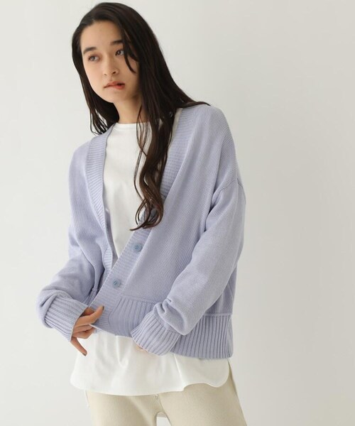 OZOC（オゾック）の「[洗える]ショートカーディガン（トップス・レディース・オフホワイト(003)/ベージュ(052)/パープル(080)・38(M)）」の12枚目の写真