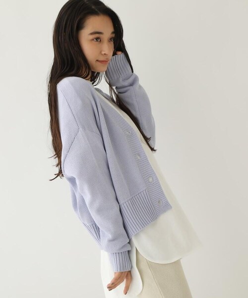 OZOC（オゾック）の「[洗える]ショートカーディガン（トップス・レディース・オフホワイト(003)/ベージュ(052)/パープル(080)・38(M)）」の15枚目の写真