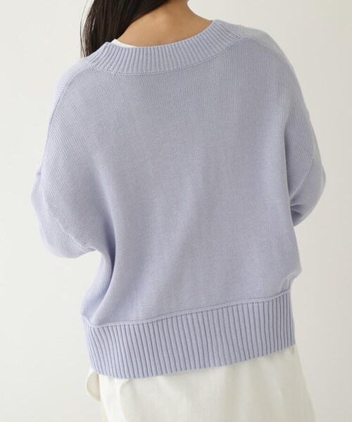 OZOC（オゾック）の「[洗える]ショートカーディガン（トップス・レディース・オフホワイト(003)/ベージュ(052)/パープル(080)・38(M)）」の19枚目の写真