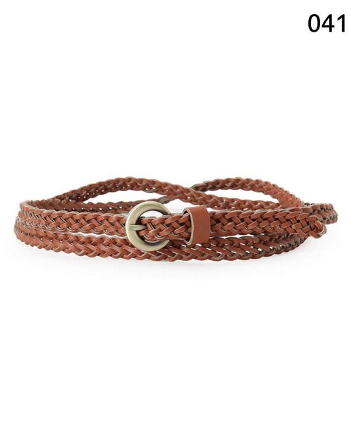 OZOC（オゾック）の「サークルバックルメッシュベルト（ファッション雑貨・レディース・キャメル(041)/カーキ(027)・00）」の6枚目の写真