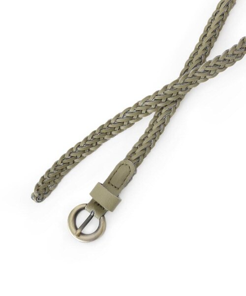 OZOC（オゾック）の「サークルバックルメッシュベルト（ファッション雑貨・レディース・キャメル(041)/カーキ(027)・00）」の3枚目の写真