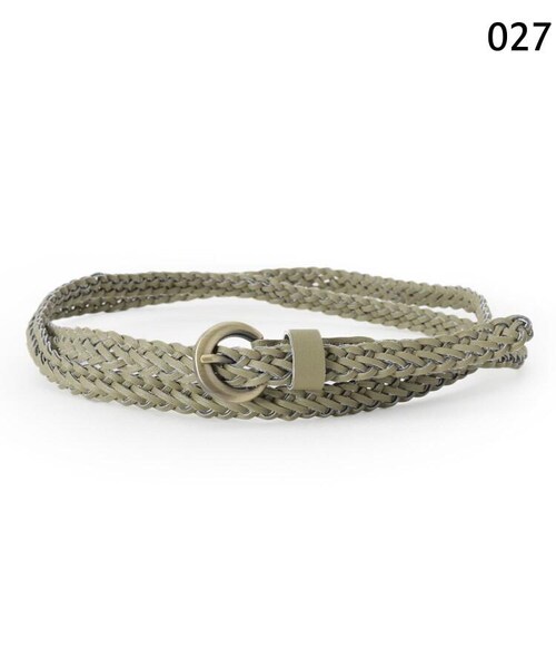 OZOC（オゾック）の「サークルバックルメッシュベルト（ファッション雑貨・レディース・キャメル(041)/カーキ(027)・00）」の5枚目の写真