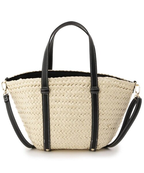 OZOC（オゾック）の「配色ペーパートートバッグ（バッグ・レディース・ブラック(519)/ブラウン(542)・00）」の6枚目の写真