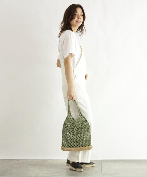 OZOC(オゾック)の「マクラメトートバッグ(バッグ・レディース・アイボリー(004)/ブラウン(042)/カーキ(027)・00)」の11枚目の写真