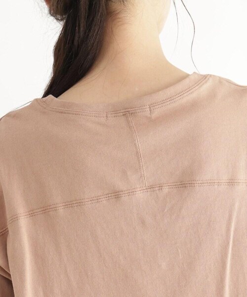 OZOC(オゾック)の「シャツレイヤード風Tシャツ(トップス・レディース・カーキ(027)/マスタード(033)/ライトベージュ(051)/タバコブラウン(054)・26(S)/38(M)/50(L))」の10枚目の写真