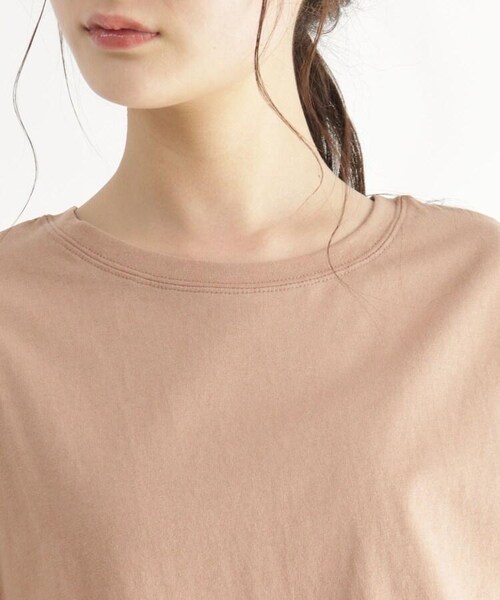 OZOC(オゾック)の「シャツレイヤード風Tシャツ(トップス・レディース・カーキ(027)/マスタード(033)/ライトベージュ(051)/タバコブラウン(054)・26(S)/38(M)/50(L))」の9枚目の写真