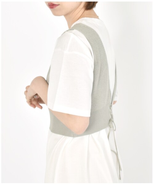 w closet（ダブルクローゼット）の「ビスチェ×BIGTシャツSET（トップス・レディース・ベージュ/ピンク/ミント・FREE/M/L）」の10枚目の写真