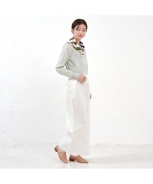 ORiental TRaffic(オリエンタルトラフィック)の「サテンメッシュスリッパ(シューズ・レディース・ブラウン/ゴールド/グリーン・S/M/L/LL)」の17枚目の写真