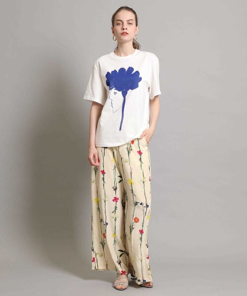 AKIRANAKA/アキラナカ 刺繍Tシャツ T-shirt | AKIRANAKA ONLINESTORE