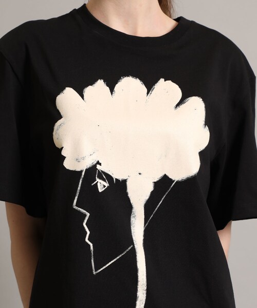 STUDIOUS - 美品 アキラナカ akira naka フラワー刺繍 Tシャツ AKIRANAKA（アキラナカ）の「別注フラワーグラフィックTシャツ